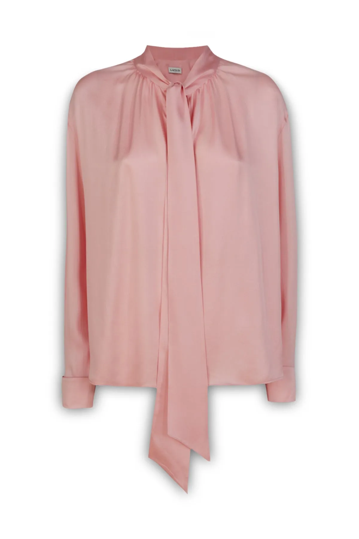 Lanvin Pussy-Bow Long Sleeve Blouse