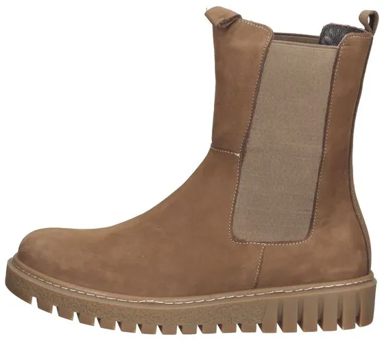 LAZAMANI bottes pour femmes au look Chelsea chaussures en cuir véritable 1088084-45 marron