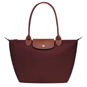 Le Pliage Original M Tote bag Burgundy - Recycled canvas