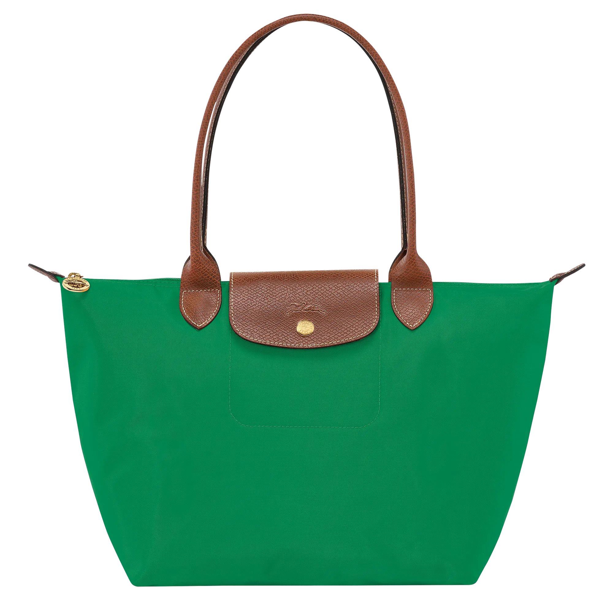 Le Pliage Original M Tote bag Green - Recycled canvas