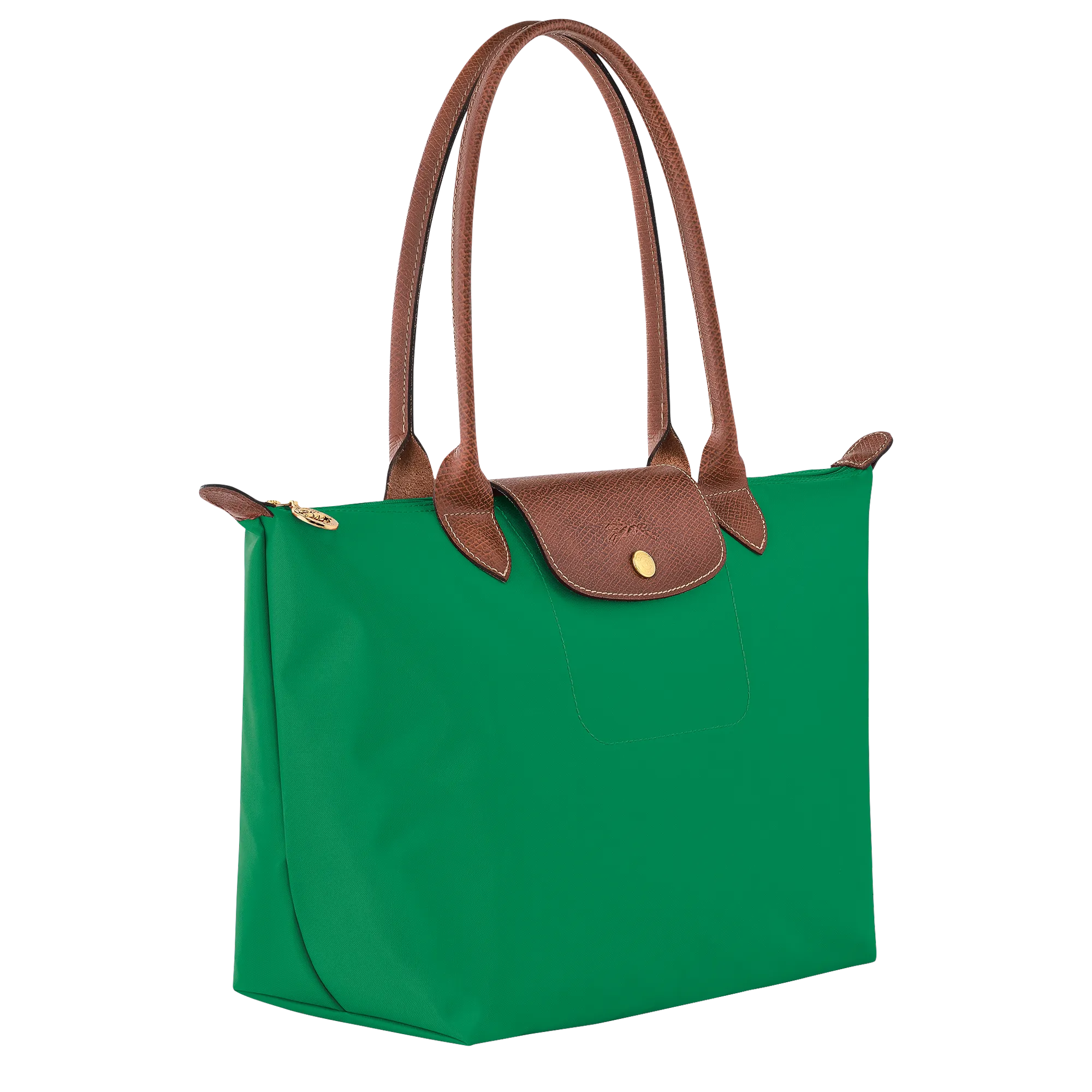 Le Pliage Original M Tote bag Green - Recycled canvas