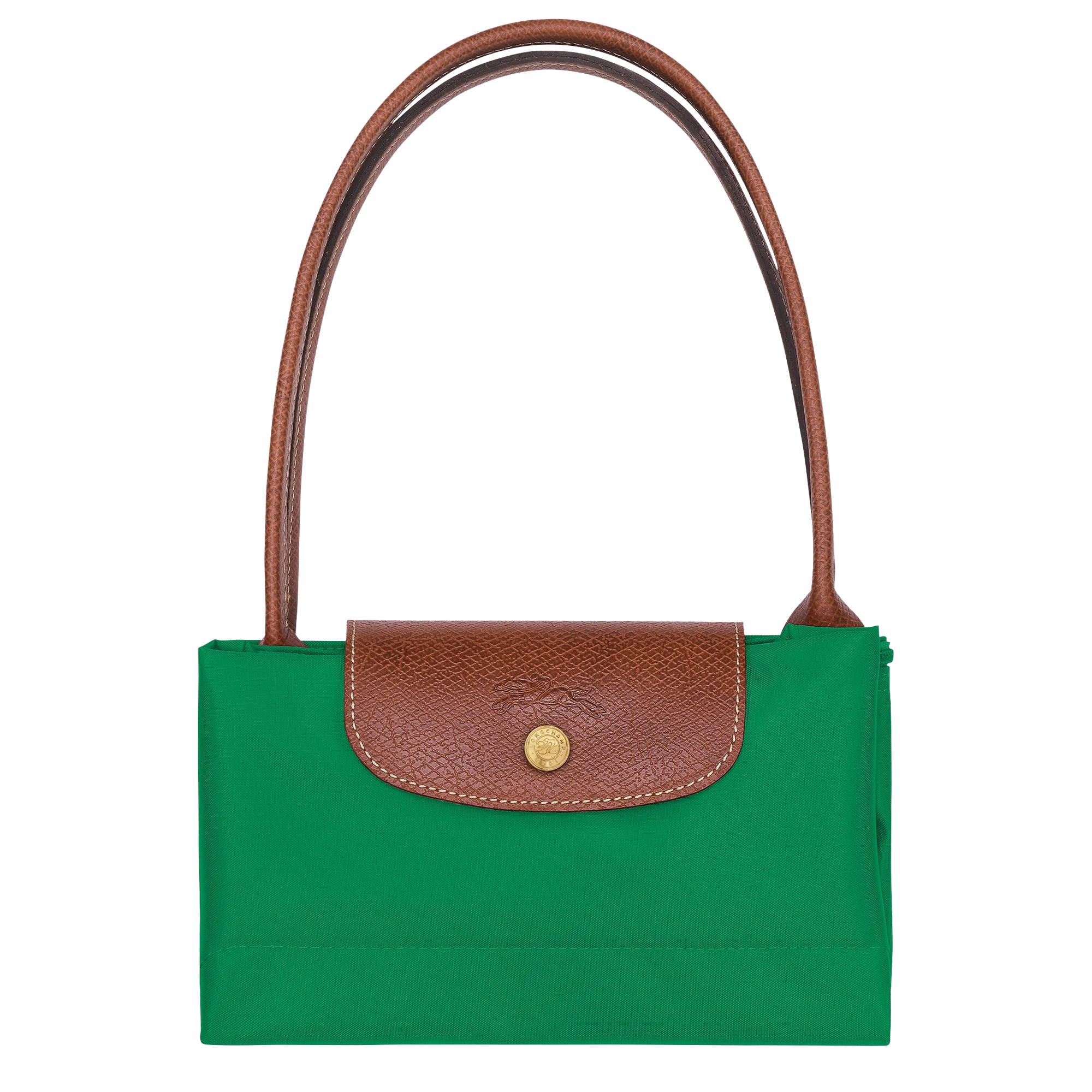 Le Pliage Original M Tote bag Green - Recycled canvas