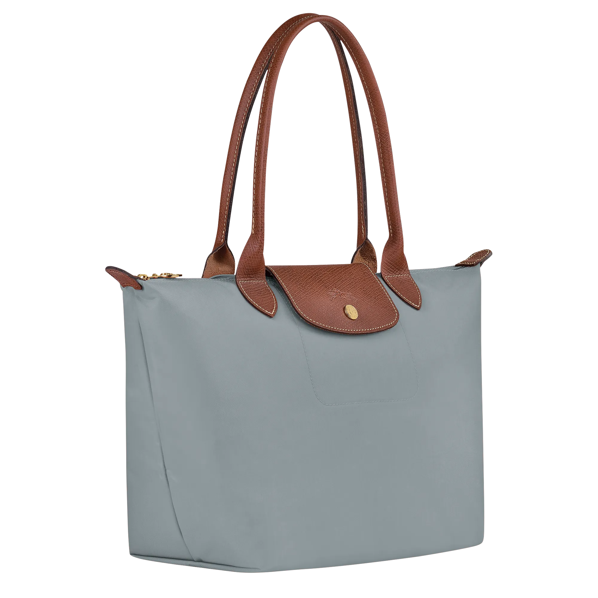 Le Pliage Original M Tote bag Steel - Recycled canvas