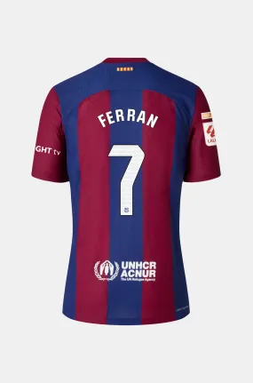 LFP FC Barcelona home shirt 23/24 - Long-sleeve - FERRAN