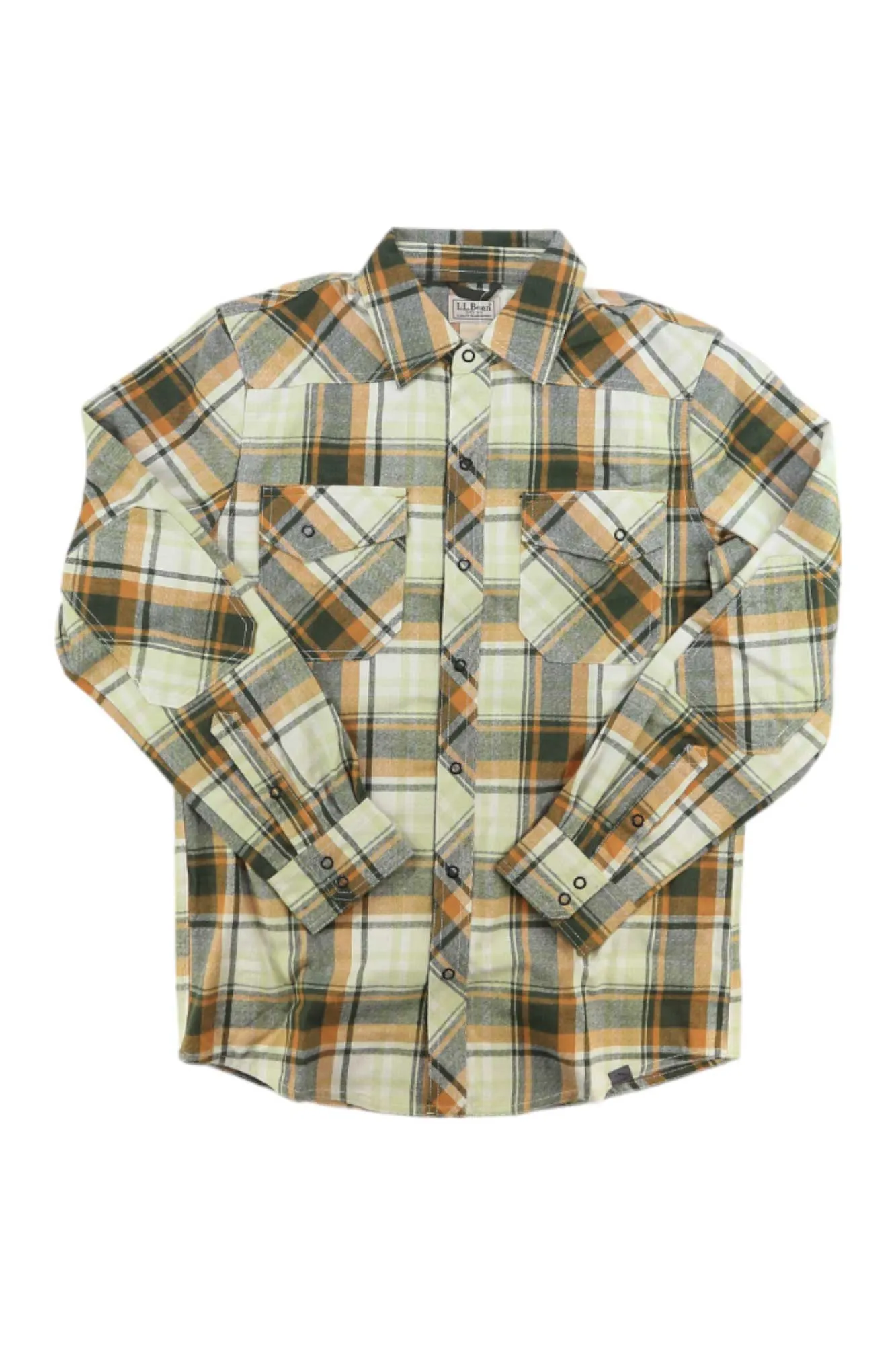 L.L.Bean Men's Katahdin Performance Flannel Plaid Shirt