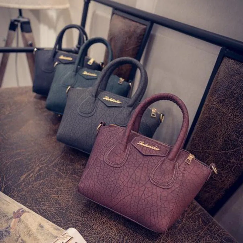 Luxury Handbags Women Bags Designer Retro Matte PU Leather Shoulder Bag Large Tote Ladies Purse bolsos femenina