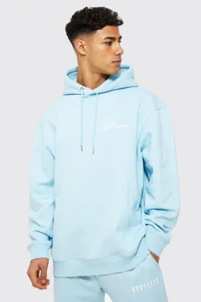 Man Oversized Nibbled Hoodie | boohooMAN UK