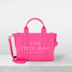 MARC JACOBS The Leather Small Tote Bag - Hot Pink