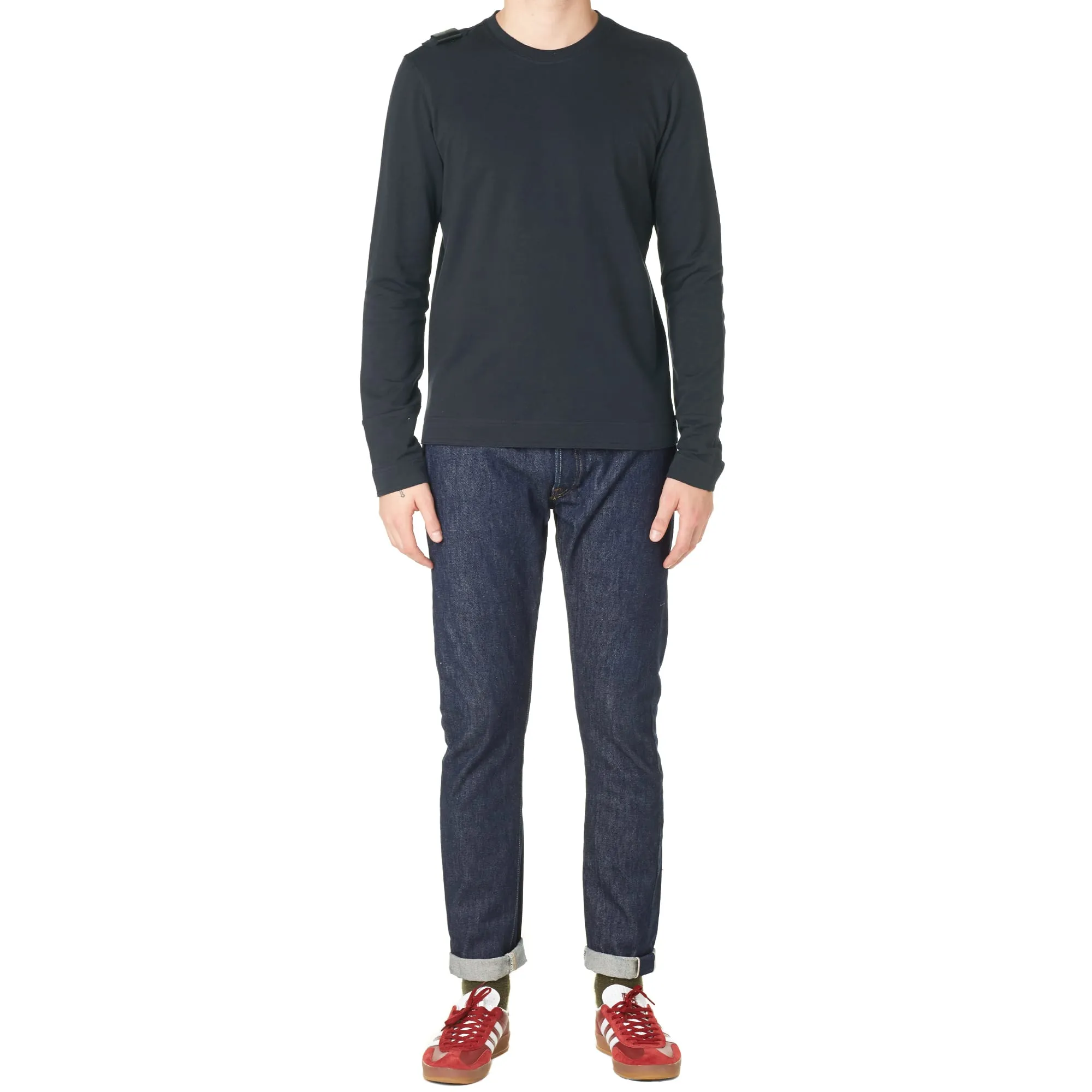 MA.STRUM Long Sleeve Compass TeeDark Navy