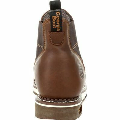 Men's Wedge Waterproof Chelsea Work Boot in Brown