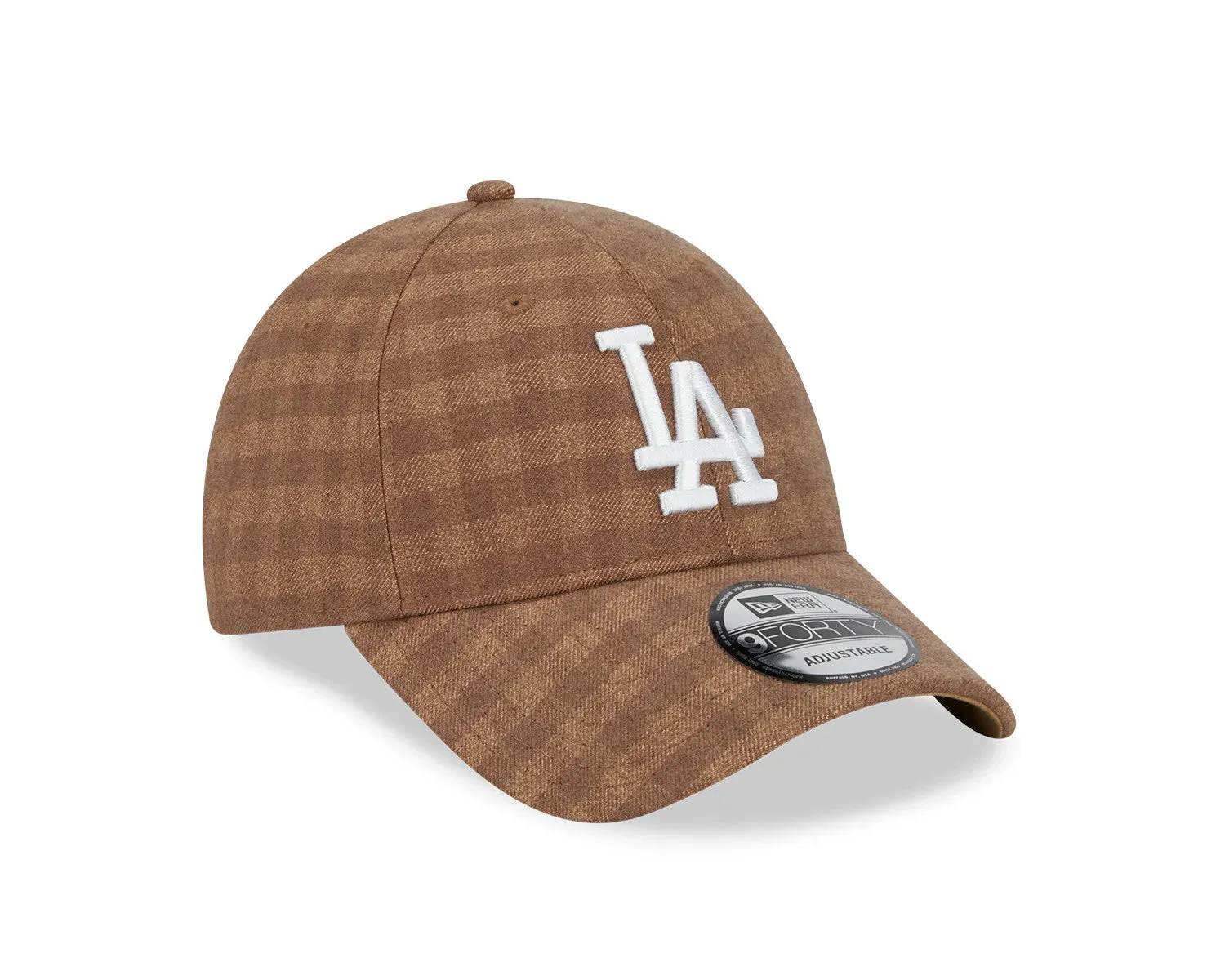 NEW ERA 9FORTY MLB LOS ANGELES DODGERS FLANNEL BROWN CAP