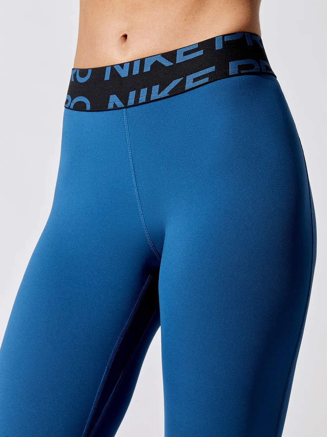 Nike Pro Dri-fit Graphic Tight - Court Blue-Black-White