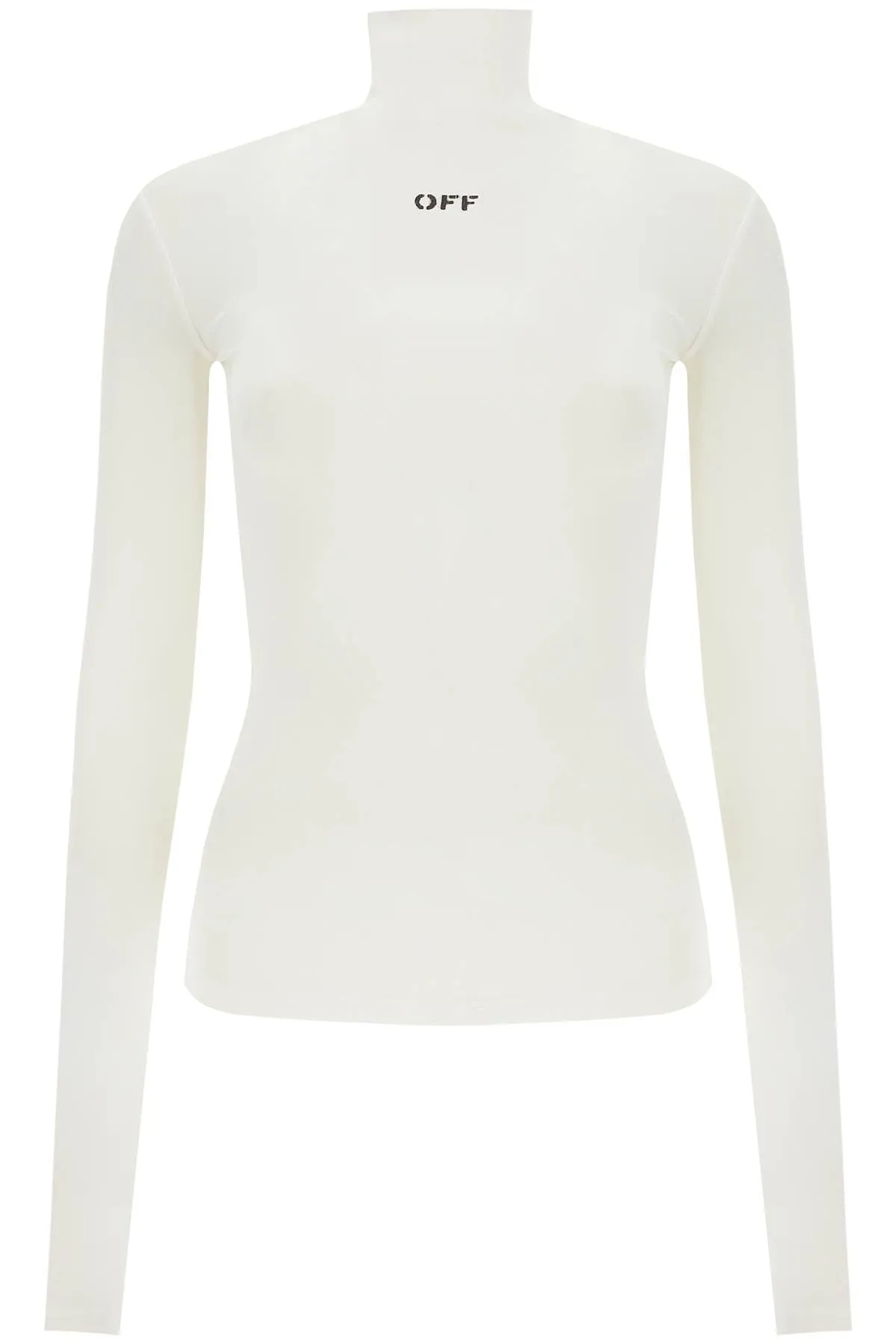 Off White Second Skin Long Sleeve Turtleneck Top