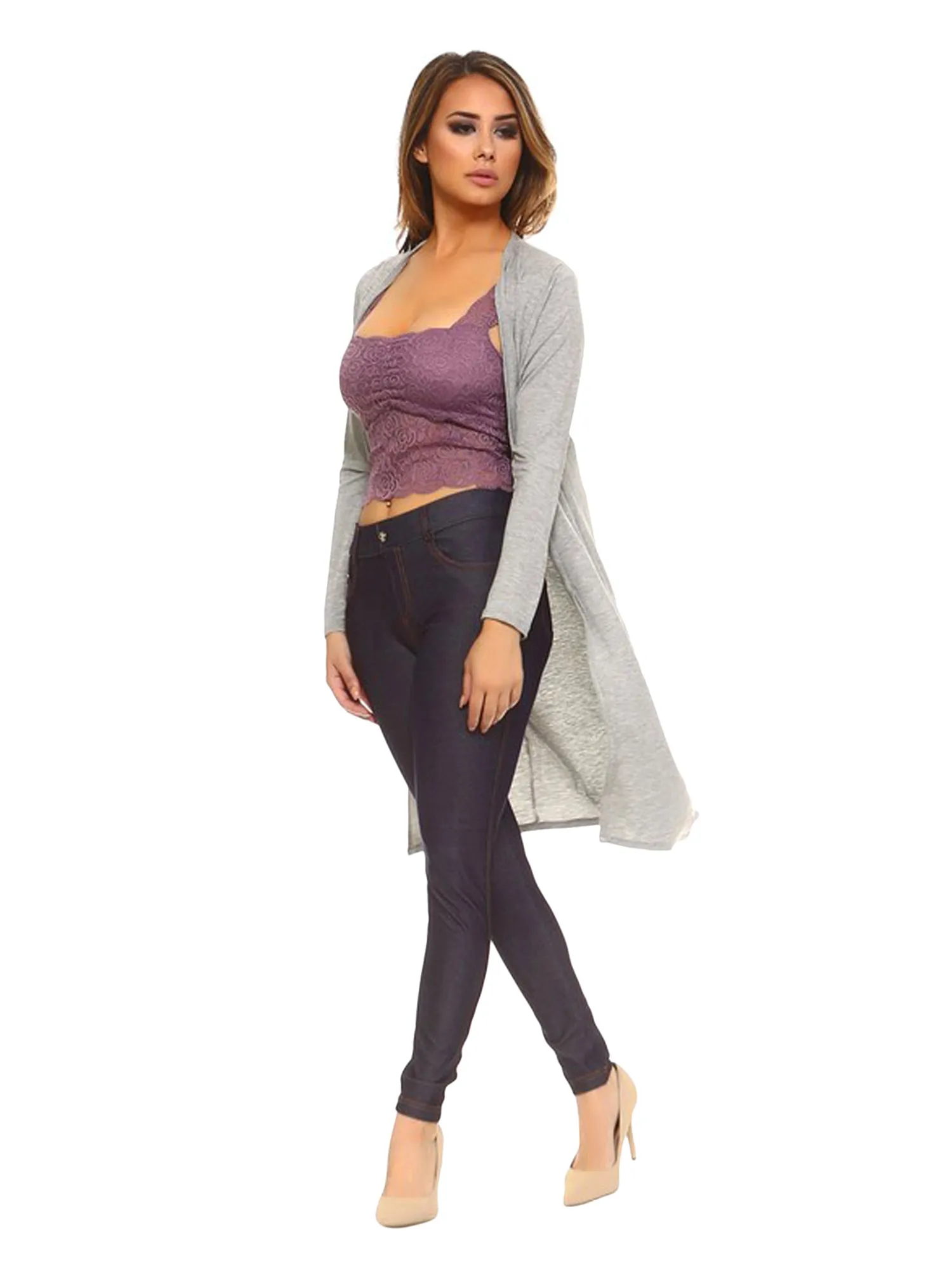 Open Front Long Lightweight Cardigan