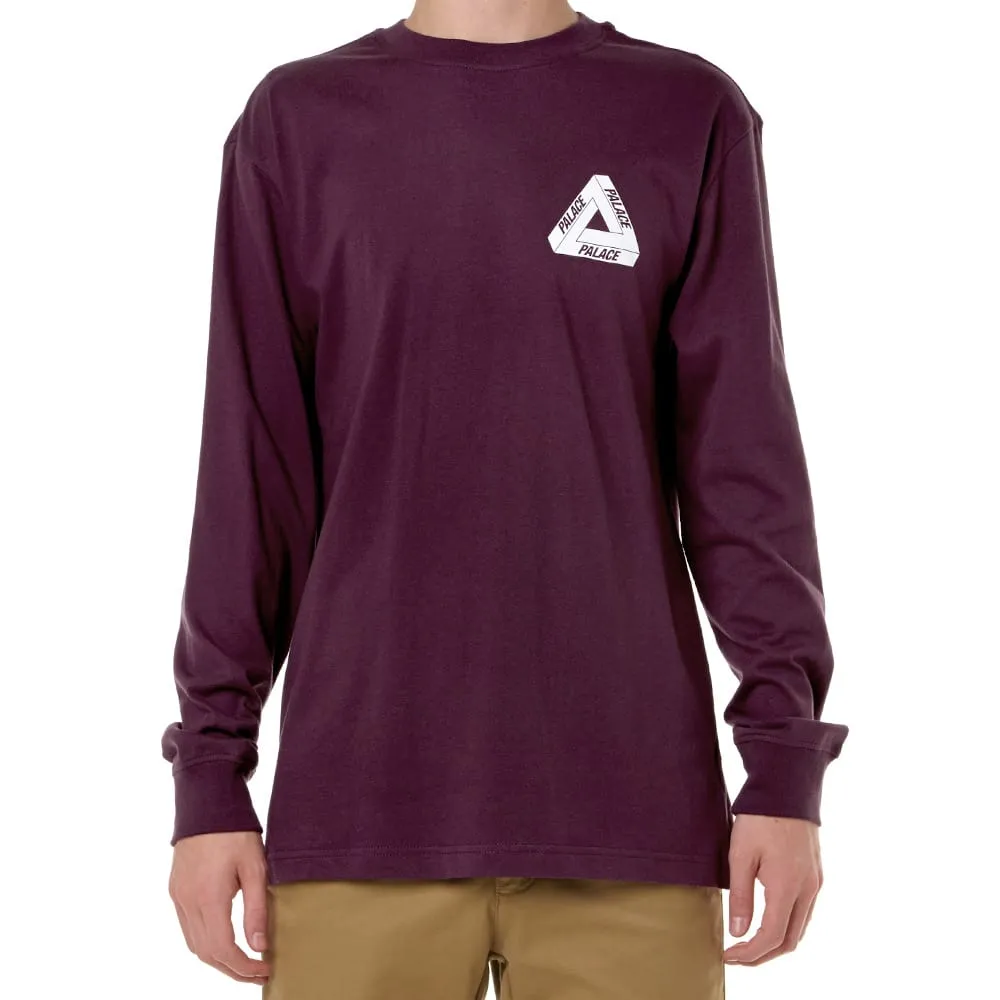 Palace Long Sleeve Tri-Ferg TeeCordovan