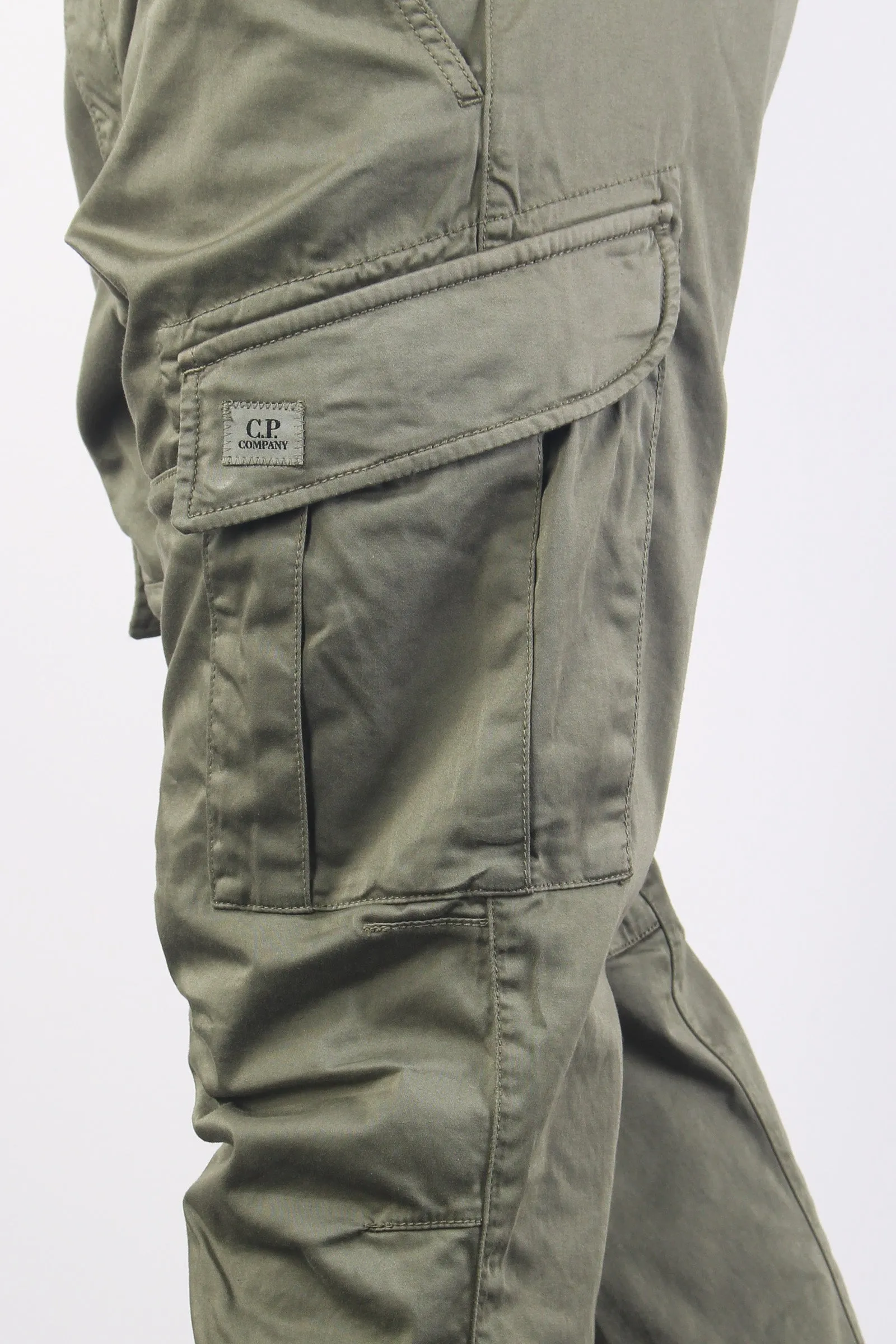 Pantalone Cargo Logo Agave Green