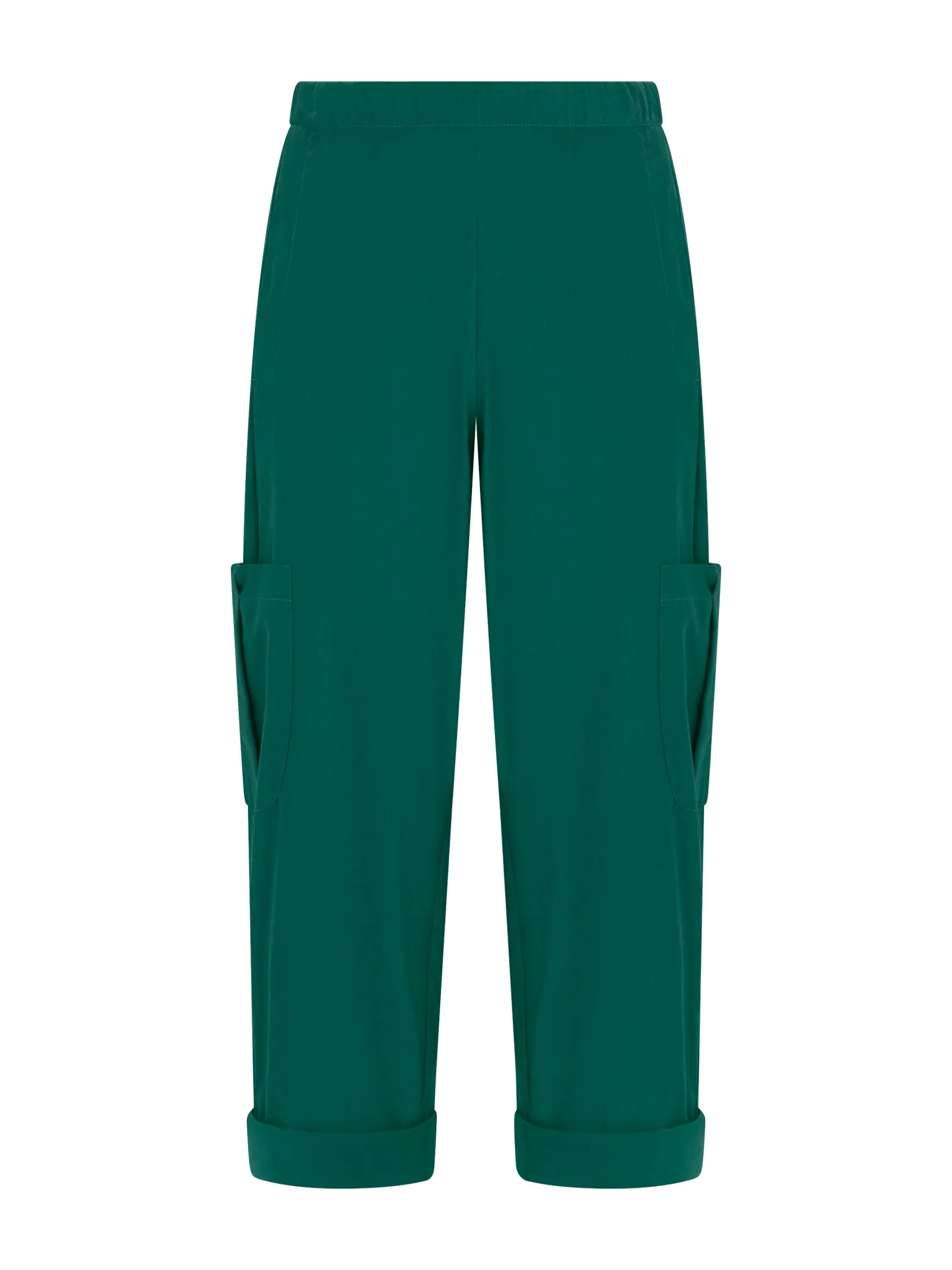 Pantalone pinocchietto cargo in Super Fresh - Aventurine