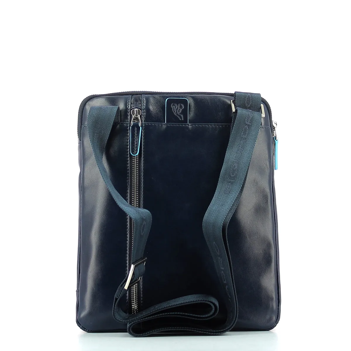 Piquadro - Leather Organised crossbody Blue Square - CA1816B2 - BLU/2