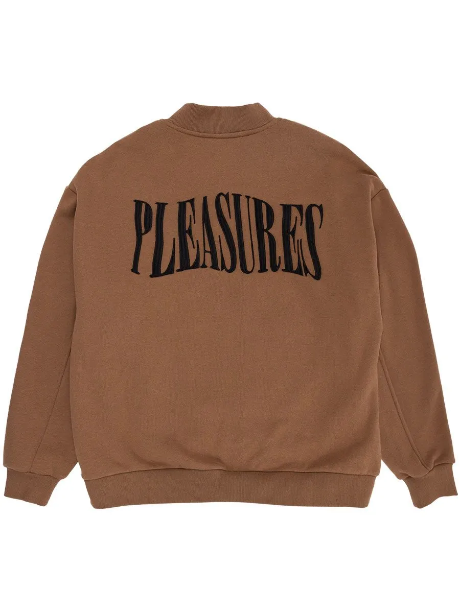 Pleasures Karat Quarter Zip Pullover - Brown