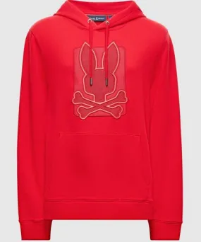 Psycho Bunny Men's Pierce Essential French Terry Hoodie 621 BRILLIANT RED 2 /