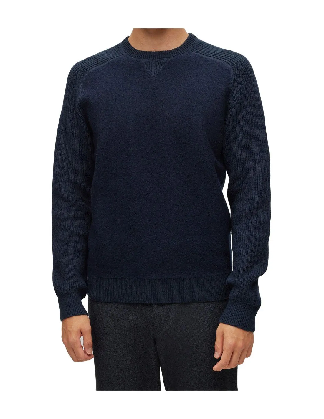 Pullover Hugo Boss uomo 50500672 Matero blu