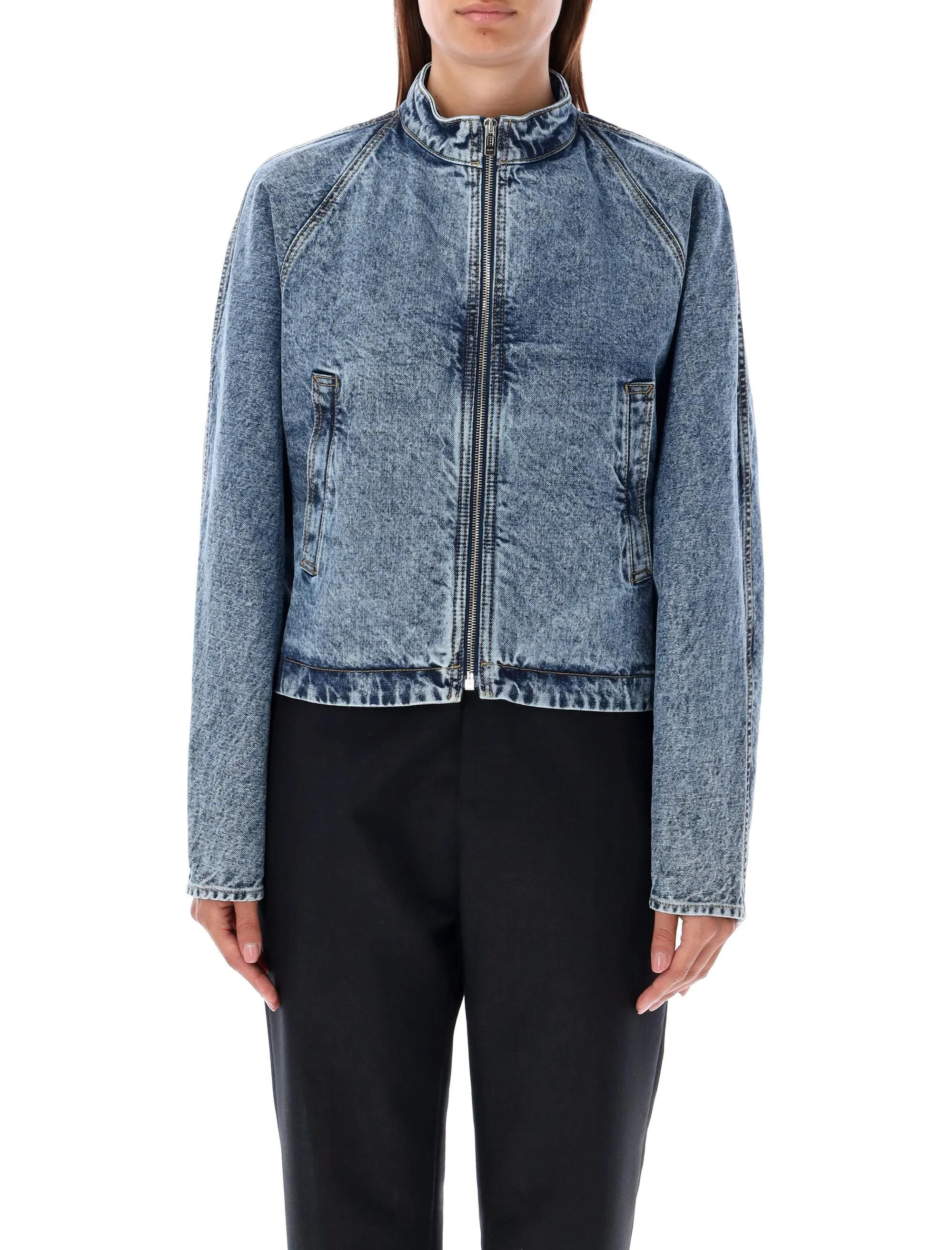 ROUND DENIM JACKET