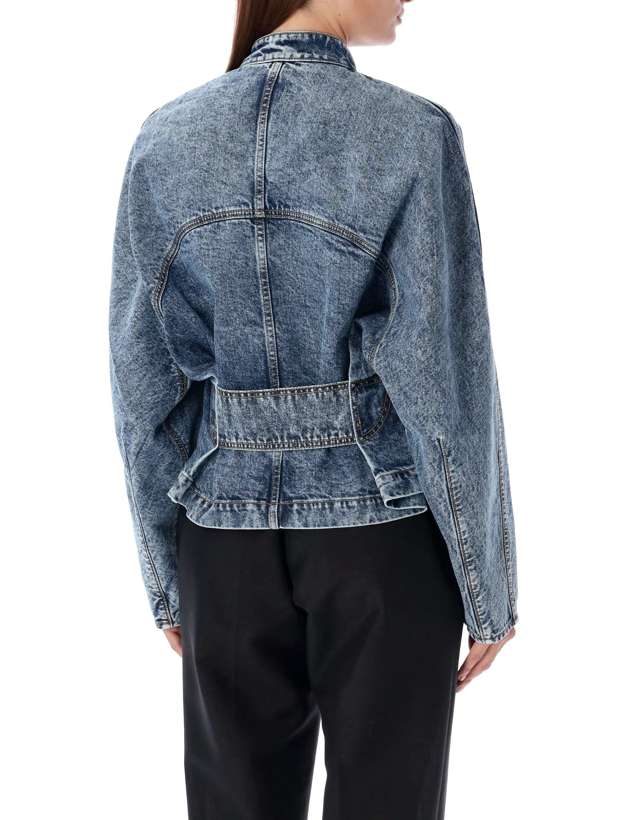 ROUND DENIM JACKET