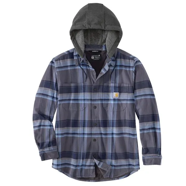 Rugged Flex® Relaxed Fit Flannel Fleece Lined Hooded Shirt Jac