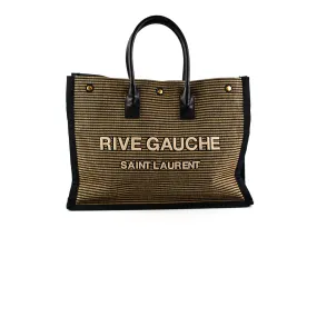 Saint Laurent Rive Gauche Tote Bag Black/Beige