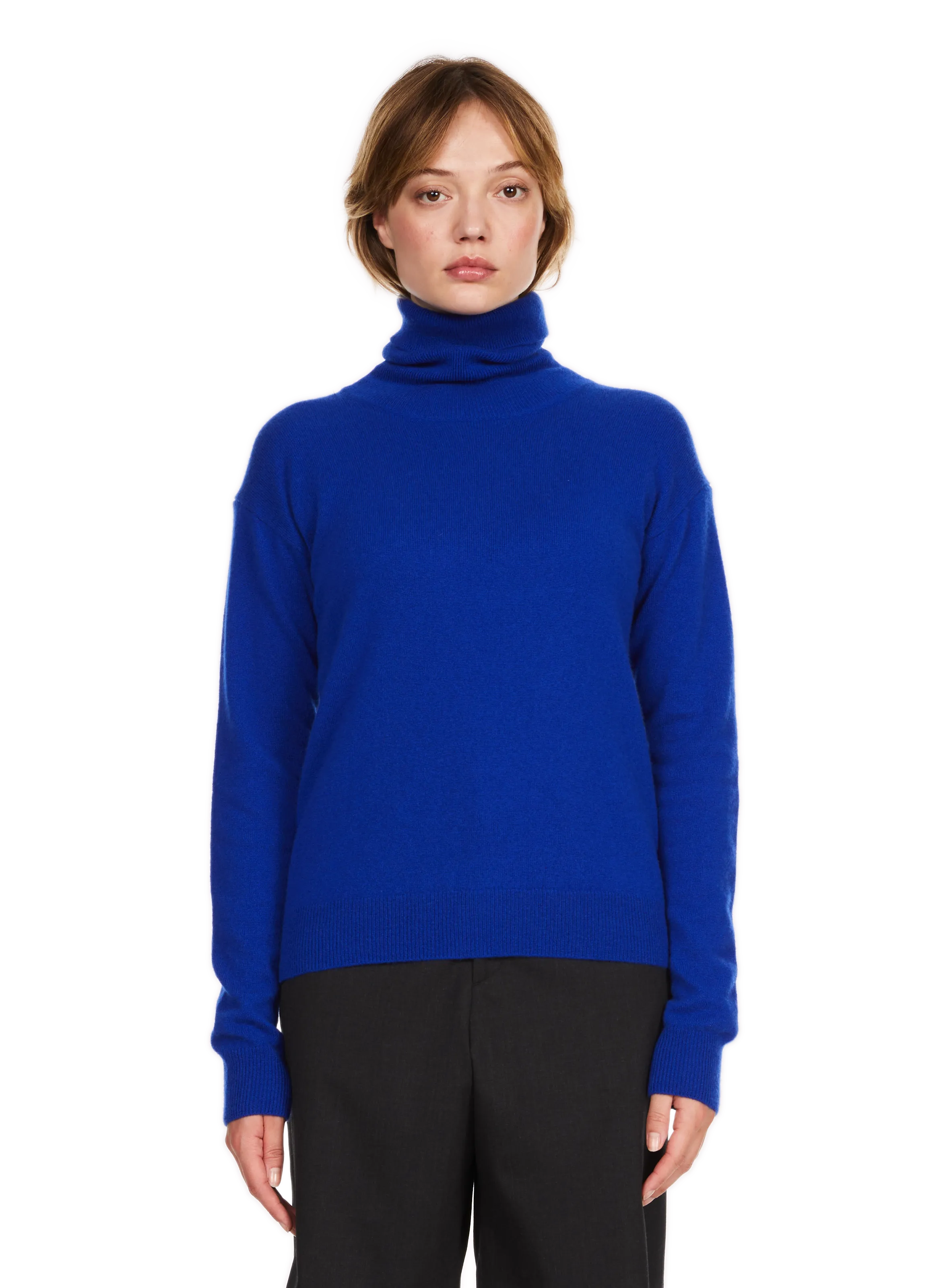 Saison 1865  Turtleneck jumper - Blue