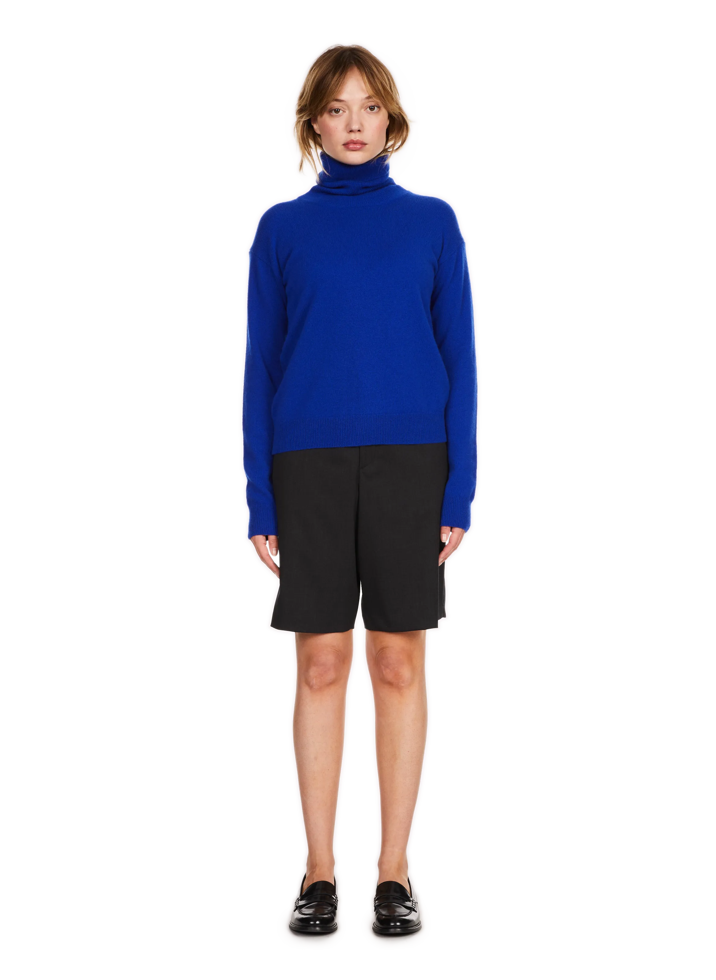 Saison 1865  Turtleneck jumper - Blue