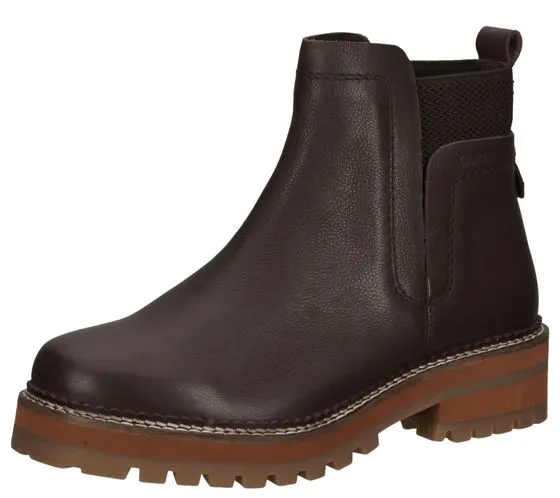 SANSIBAR bottines femme chaussures en cuir véritable bottes Chelsea bottes d'automne marron ou gris