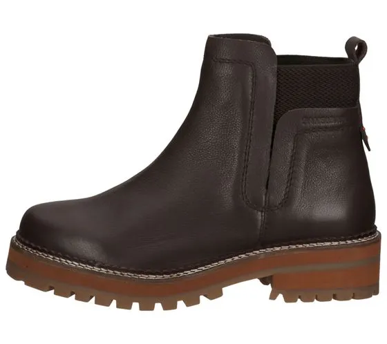 SANSIBAR bottines femme chaussures en cuir véritable bottes Chelsea bottes d'automne marron ou gris