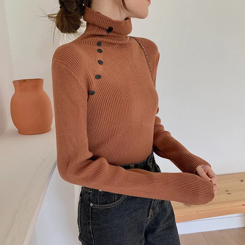 Simple slim sweater