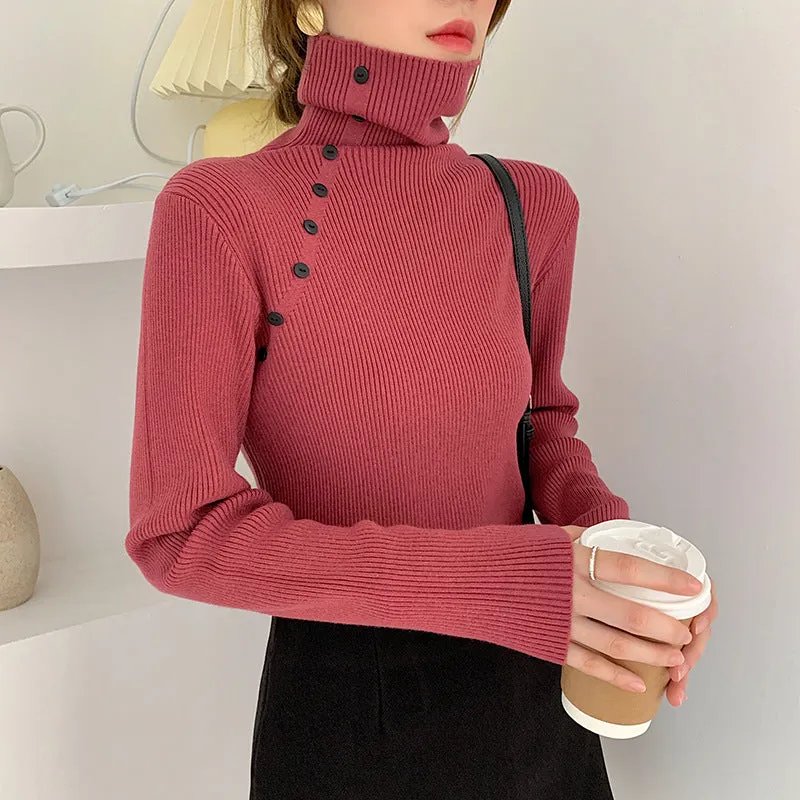 Simple slim sweater