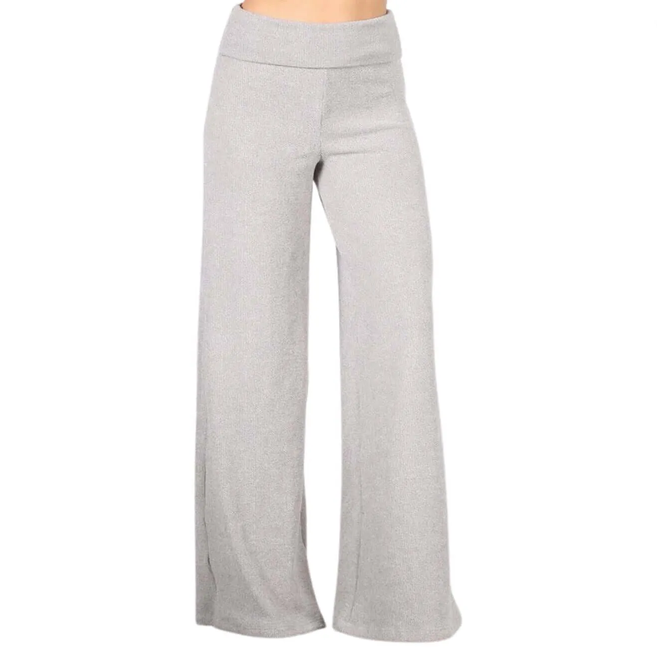 Sleek Hacci Mélange Sweater Knit Pants Made in USA - CLEARANCE FINAL SALE