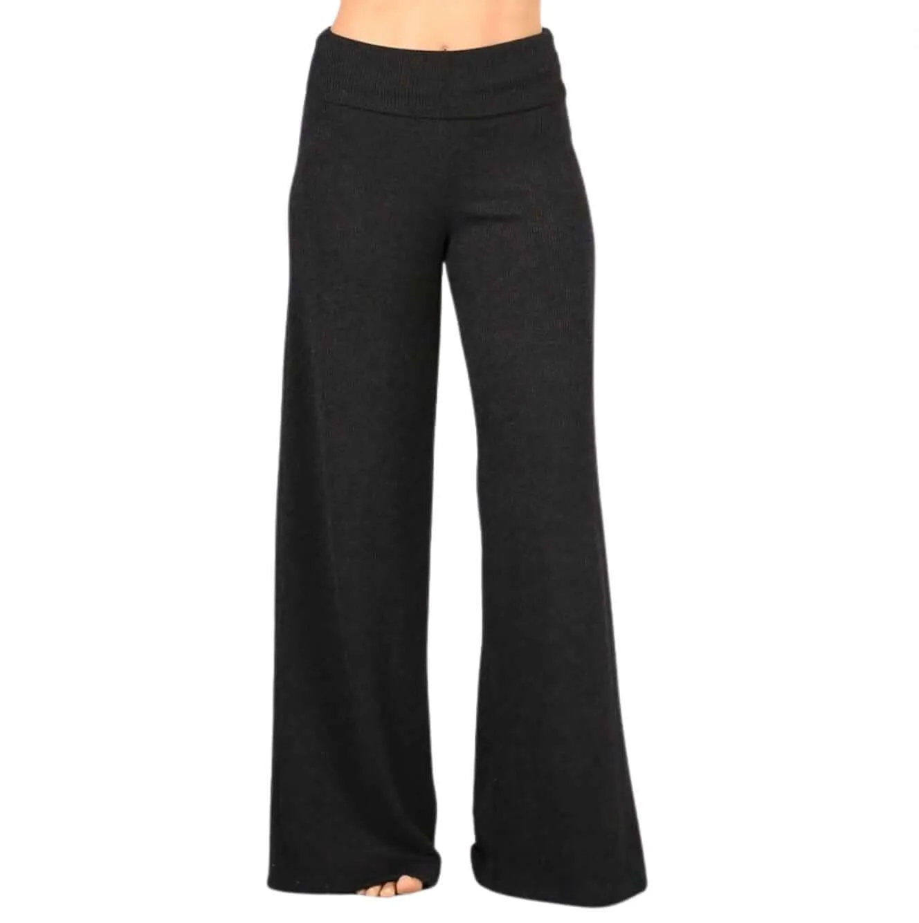 Sleek Hacci Mélange Sweater Knit Pants Made in USA - CLEARANCE FINAL SALE