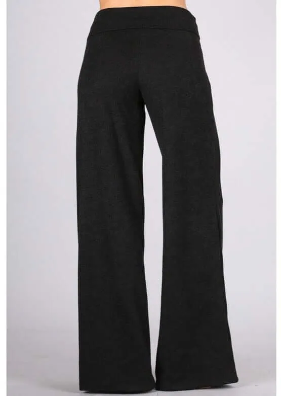 Sleek Hacci Mélange Sweater Knit Pants Made in USA - CLEARANCE FINAL SALE