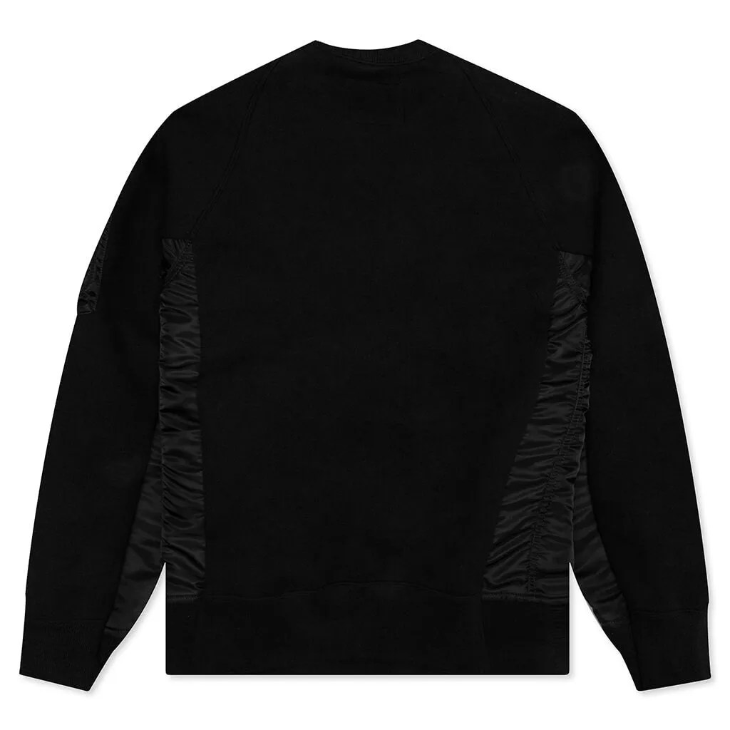 Sponge Sweat x MA-1 Pullover 002 - Black