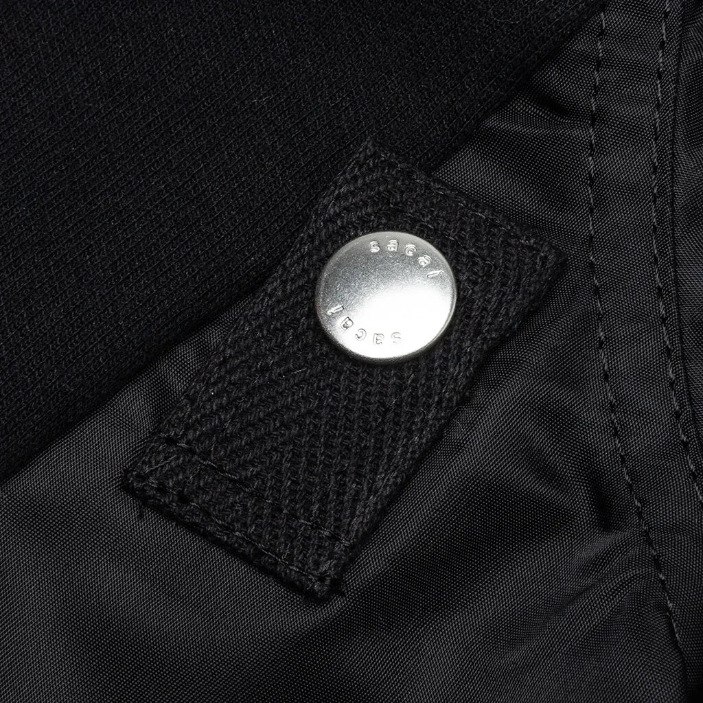 Sponge Sweat x MA-1 Pullover 002 - Black