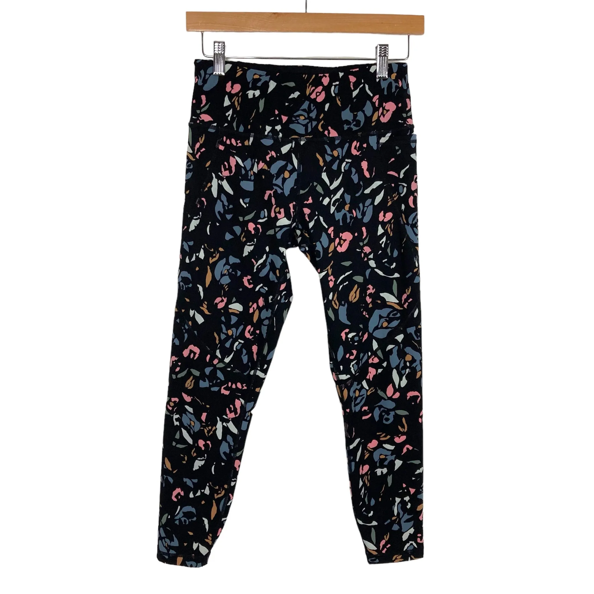 Sweaty Betty Power Black Printed 7/8 Leggings- Size S (Inseam 24)