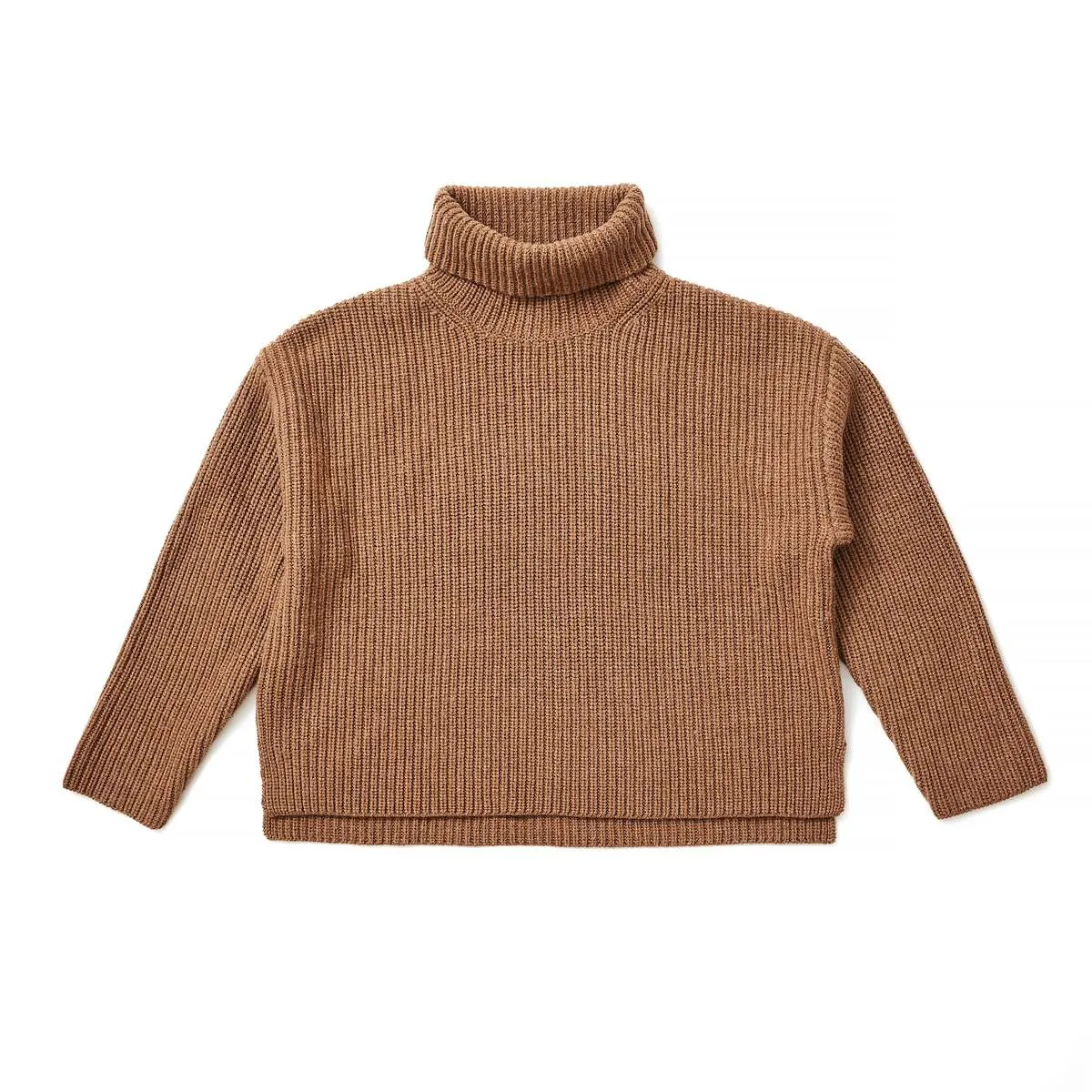 Textured Turtleneck - Fawn