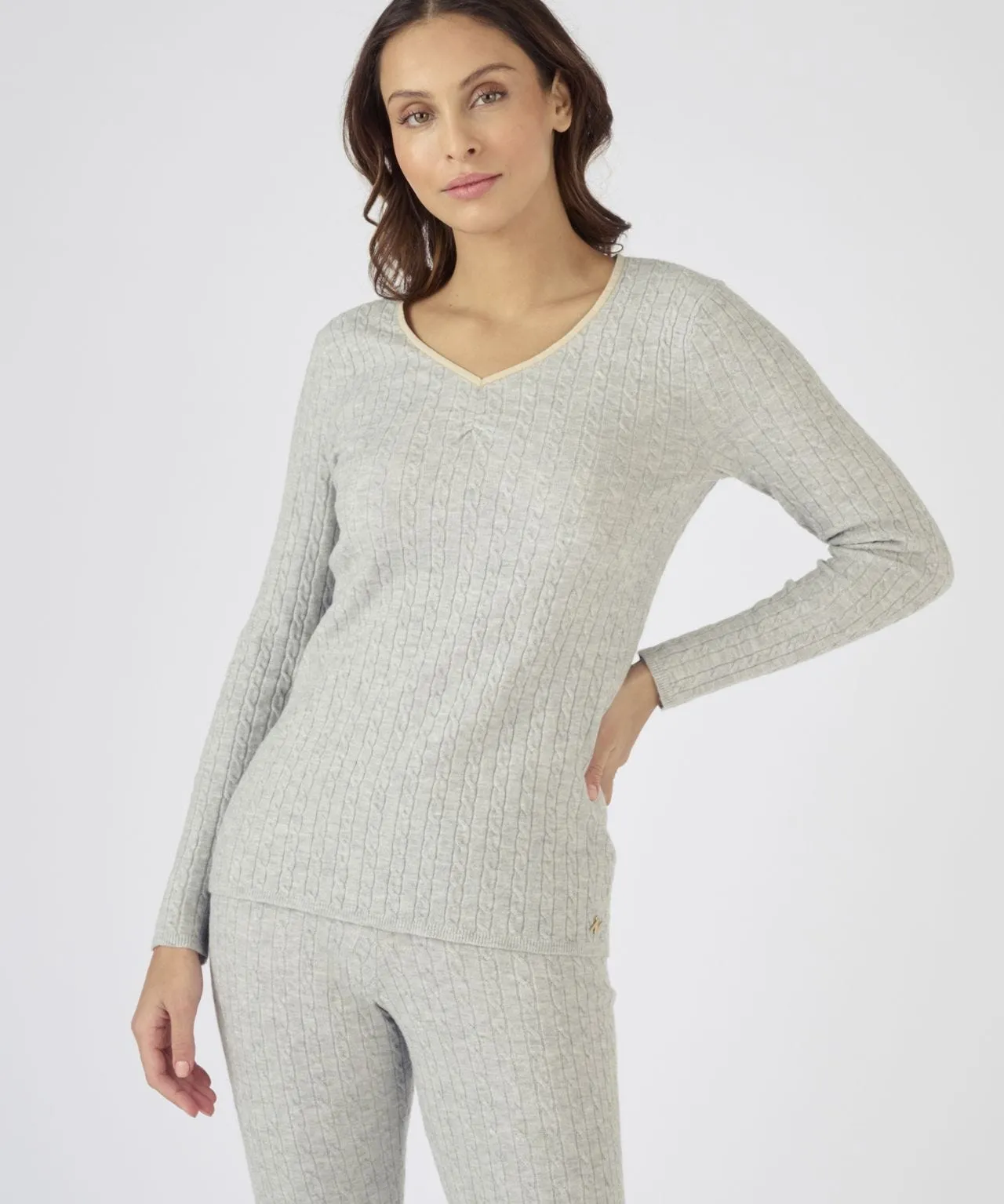 Thermal Cable Knit Sweater