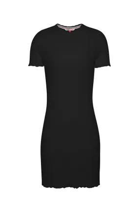 Tommy Hilfiger Women Ribbed Dress Black