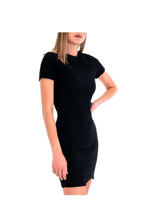 Tommy Hilfiger Women Ribbed Dress Black