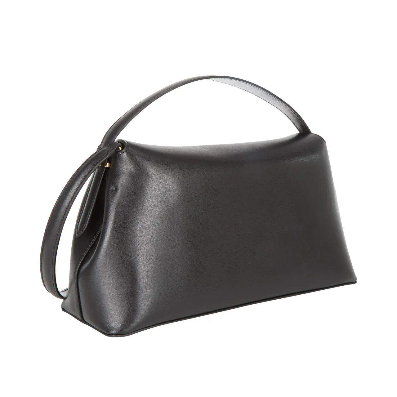 TOTEME T-Lock Smooth Crossbody Bag - Black