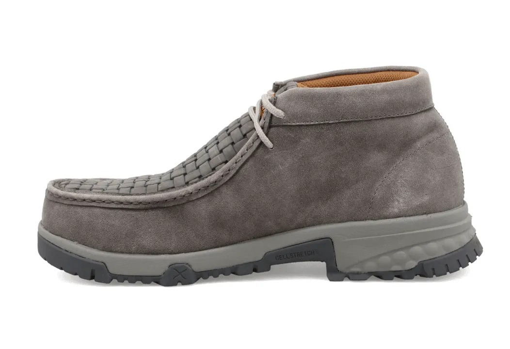 Twisted X Men's Chukka Driving Nano Safety Toe Grey Work Moc MXCN001