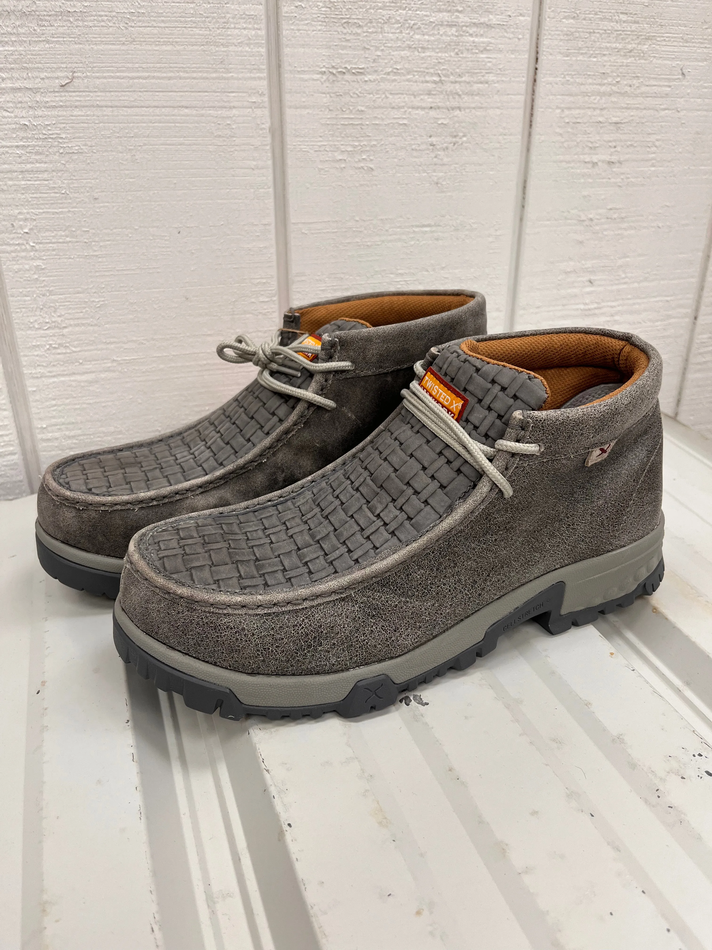 Twisted X Men's Chukka Driving Nano Safety Toe Grey Work Moc MXCN001