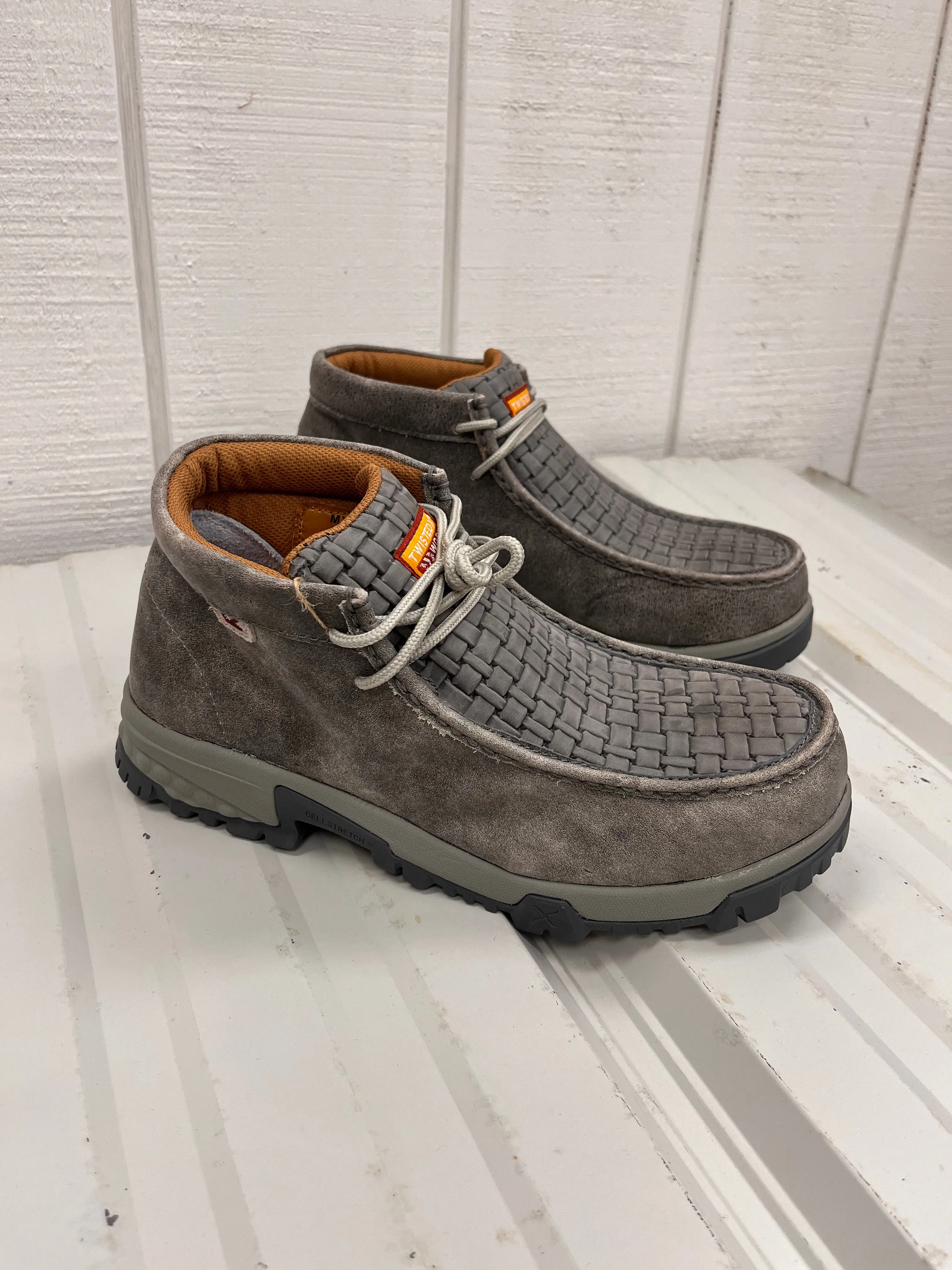 Twisted X Men's Chukka Driving Nano Safety Toe Grey Work Moc MXCN001