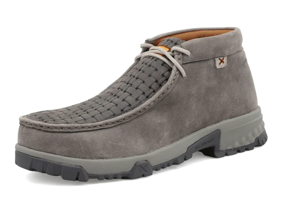 Twisted X Men's Chukka Driving Nano Safety Toe Grey Work Moc MXCN001